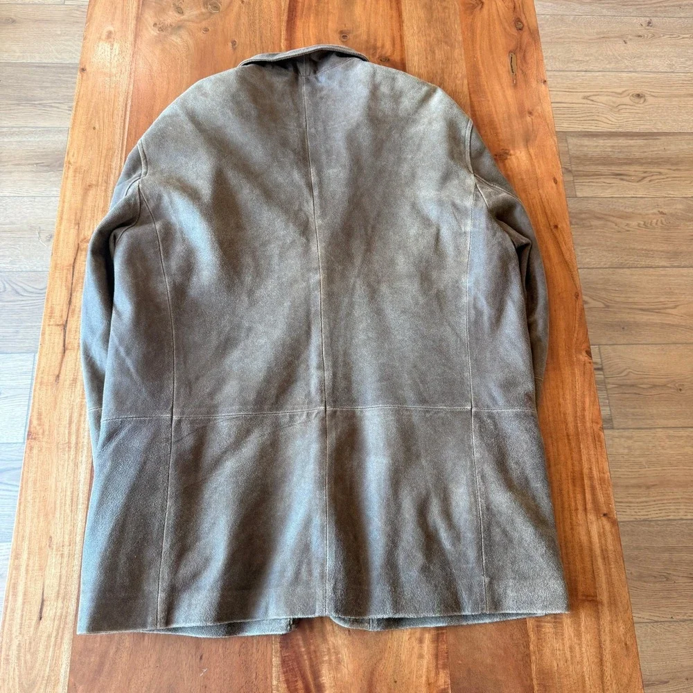 The Territory Ahead Men's Vintage Brown Leather Sports Jacket Size L